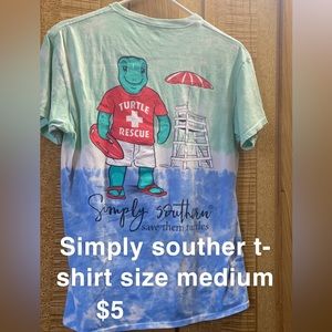 COPY - Simply southern turtle rescue tie dye shirt